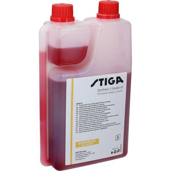 Stiga Huile de moteur - 1111923001 - Huile synthétique 2 temps-1L doseur