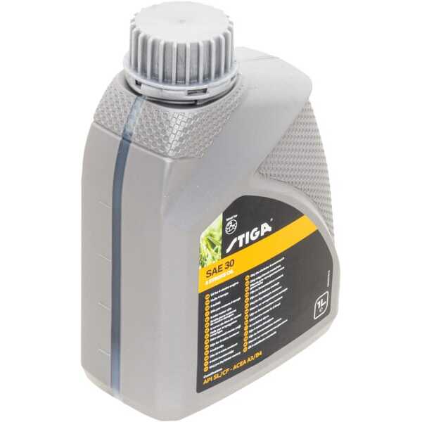 Stiga Huile de moteur - 1111923501 - Huile 4 temps 1L SAE 30, [12].
