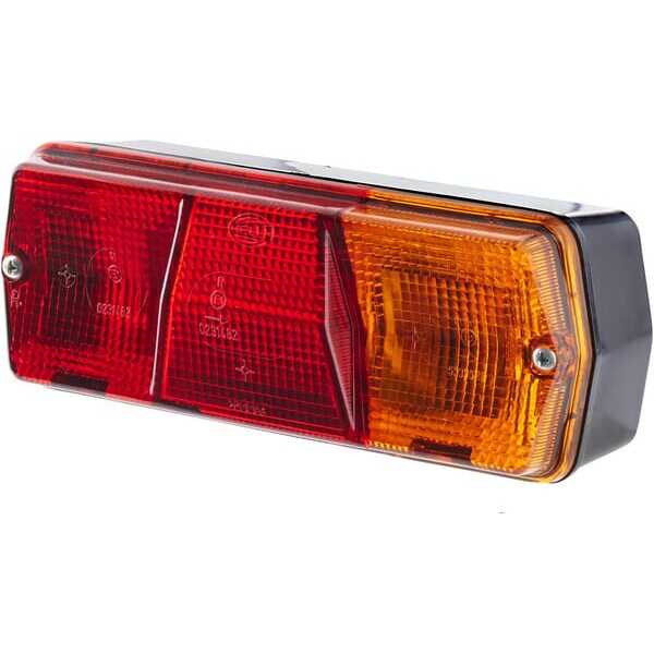 John Deere Feu arrière 201 x 76mm - 2SD001680281 - Feu arrière droit Hella