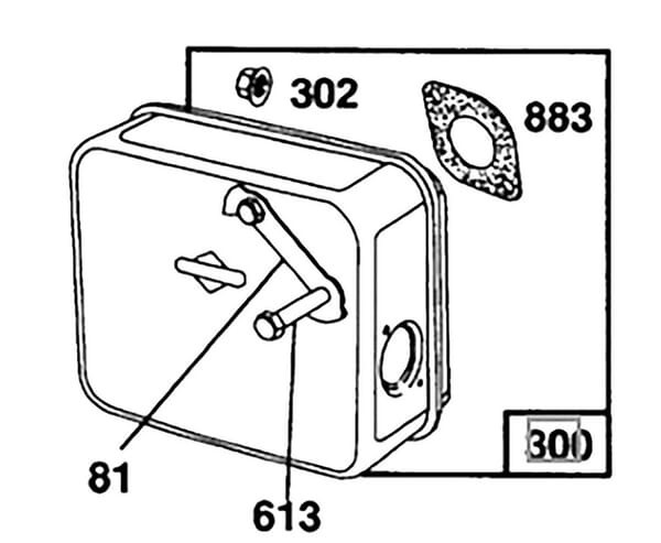 Échappement - 492746 - Briggs & Stratton