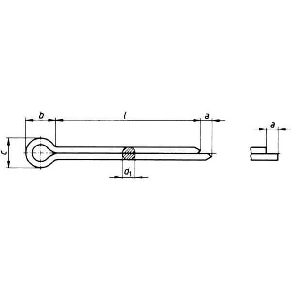 Snapper Split pinoverviewOEF&G - 5046430DYP - Goupille fendue