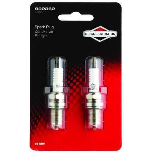 Bougies d'allumage 2 pièces BS-OHV blister - 992362 - Briggs & Stratton