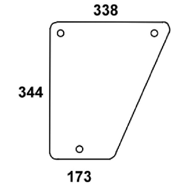 John Deere Pare-brise - D8050 - Pare-brise avant inf.