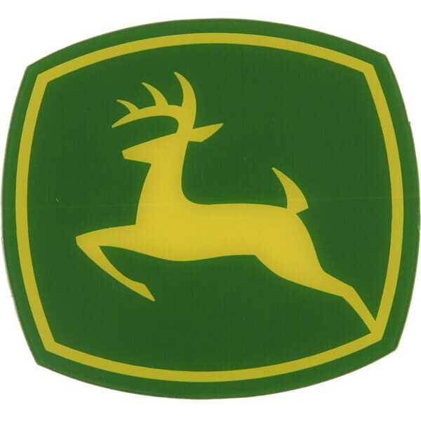 John Deere AutocollantsaperçuOE - JD5779 - Étiquette de marque, cerf bondissant