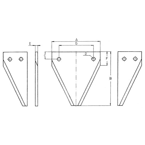 John Deere Pièces d'usureSections OE - KXE10256 - Kit de couteaux JD