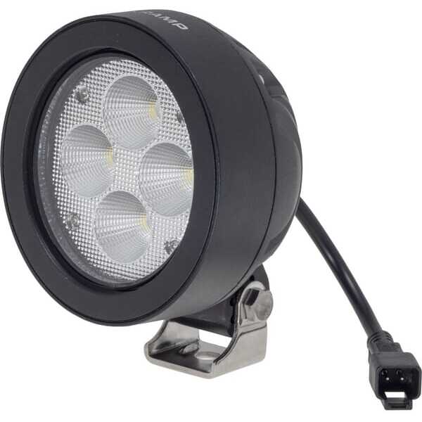 John Deere Phares de travail ronds à LED - LA10416 - Feu de travail LED 40W 4500lm faisceau large avec cable de connexion