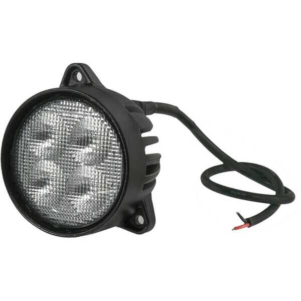 John Deere Phares de travail ronds à LED - LA10429 - Phare de travail LED, 40 W, 4800 lm, rond, faisceau large, Kramp