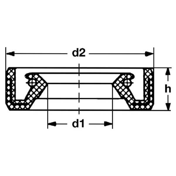 John Deere Joint à lèvre - M42128 - Joint à lèvre