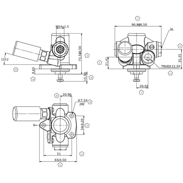 John Deere Pompe de gavage de carburant Kramp - RE46375KR - Pompe d'alimentation en carburant