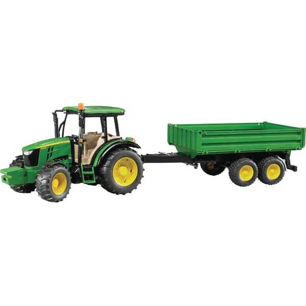 John Deere U02108 5115M avec benne basculante - U02108 - John Deere 5115M avec remorque