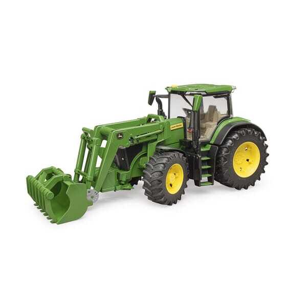 John Deere U03151 7R avec chargeur frontal et remorque - U03151 - John Deere 7R avec chargeur frontal